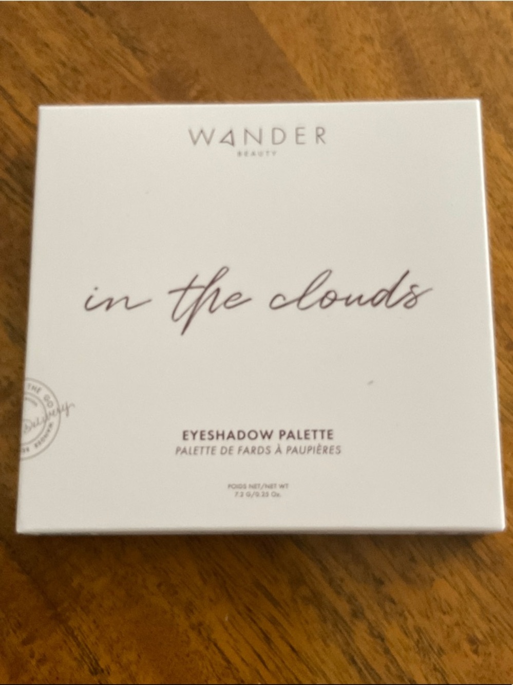 Wander Beauty In the Clouds Eyeshadow Palette - White & Mauve Script